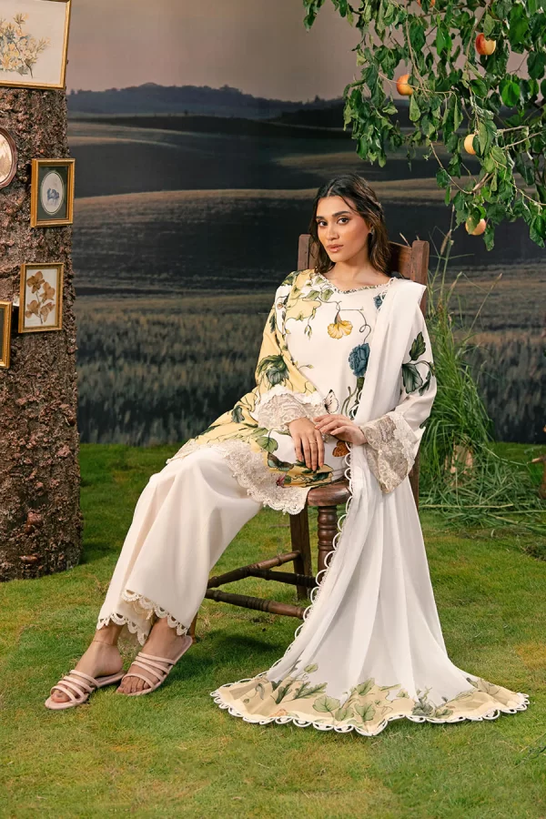 Maria.B M.Basicss Embroidered Arabic Lawn Collection 2025 | MB-PFUS25-07A