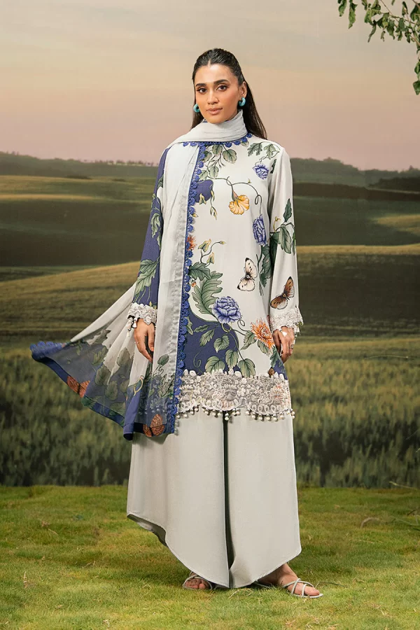 Maria.B M.Basicss Embroidered Arabic Lawn Collection 2025 | MB-PFUS25-07B