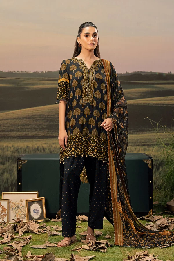 Maria.B M.Basicss Embroidered Arabic Lawn Collection 2025 | MB-PFUS25-03B