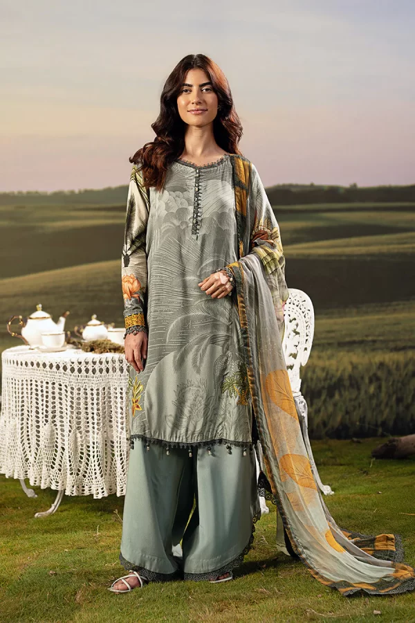 Maria.B M.Basicss Embroidered Arabic Lawn Collection 2025 | MB-PFUS25-06A