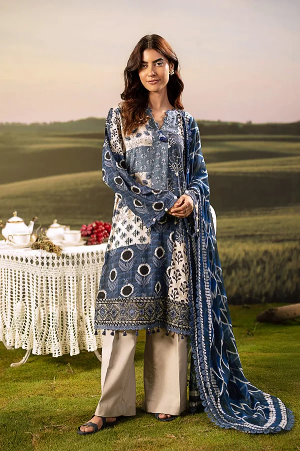 Maria.B M.Basicss Embroidered Arabic Lawn Collection 2025 | MB-PFUS25-02A
