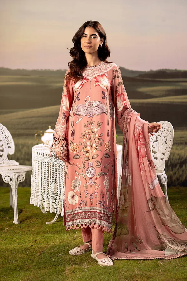 Maria.B M.Basicss Embroidered Arabic Lawn Collection 2025 | MB-PFUS25-04B