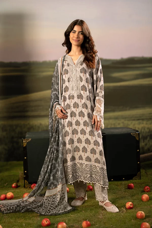 Maria.B M.Basicss Embroidered Arabic Lawn Collection 2025 | MB-PFUS25-03A