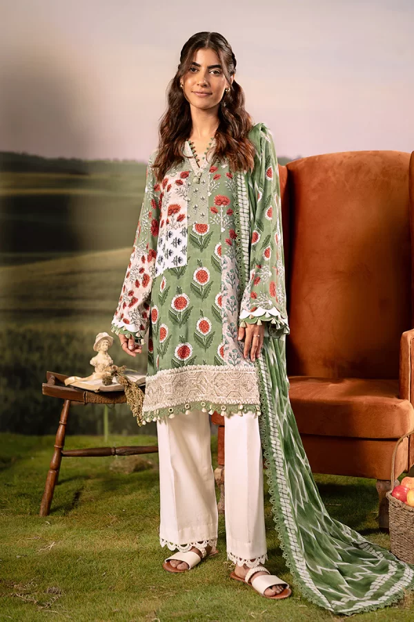 Maria.B M.Basicss Embroidered Arabic Lawn Collection 2025 | MB-PFUS25-02B