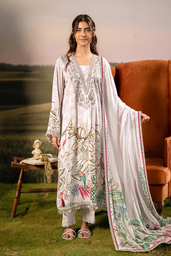 Maria.B M.Basicss Embroidered Arabic Lawn Collection 2025 | MB-PFUS25-05A