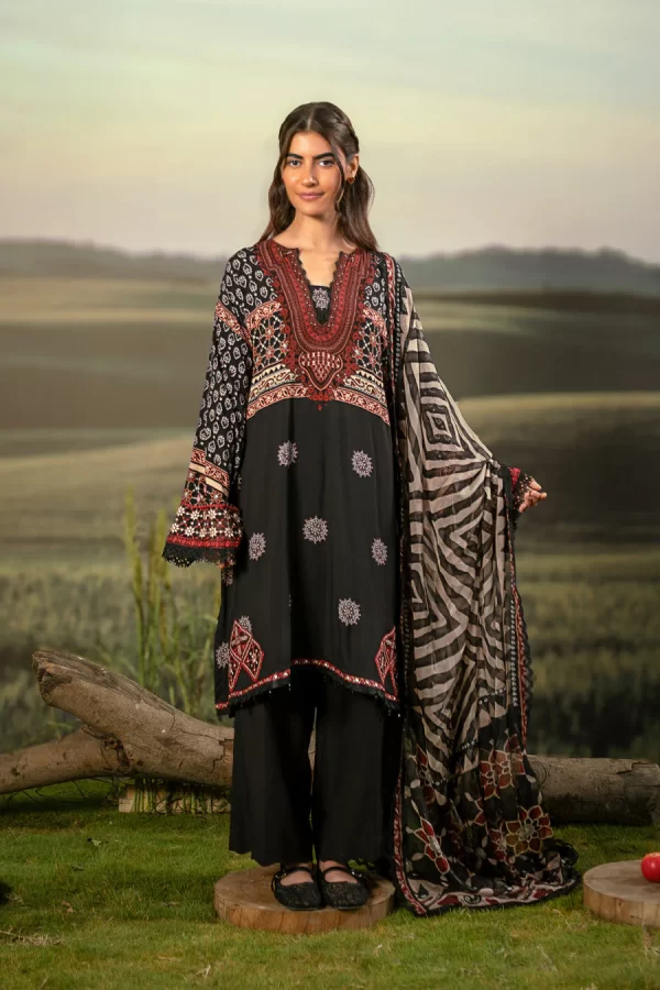 Maria.B M.Basicss Embroidered Arabic Lawn Collection 2025 | MB-PFUS25-09A