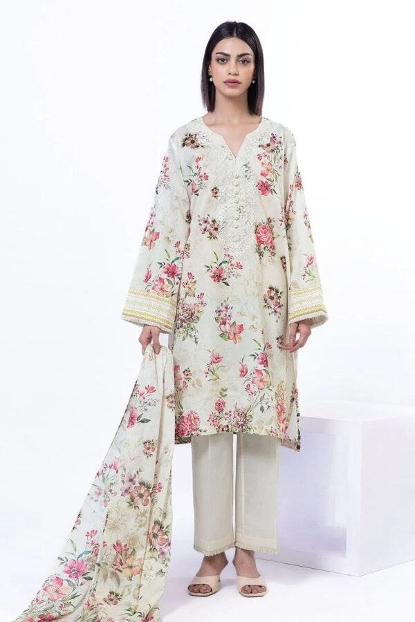 Khaadi printed embroidered lawn collection 2025 ] SKU: SS2172B