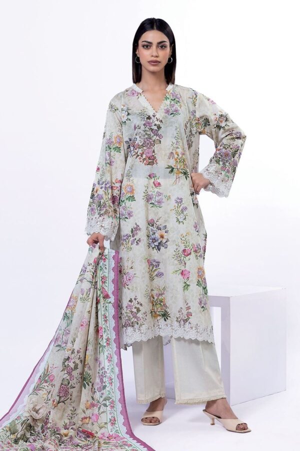 Khaadi printed embroidered lawn collection 2025 ] SKU: SS2170B