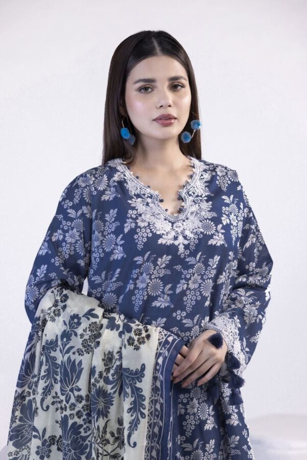 khaadi printed embroidered lawn collection 2025 ] SKU: SS2293A