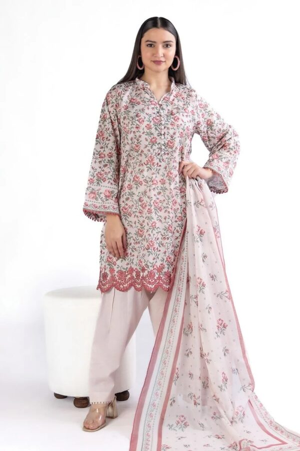 Khaadi printed embroidered lawn collection 2025 ] SKU: SS2107A