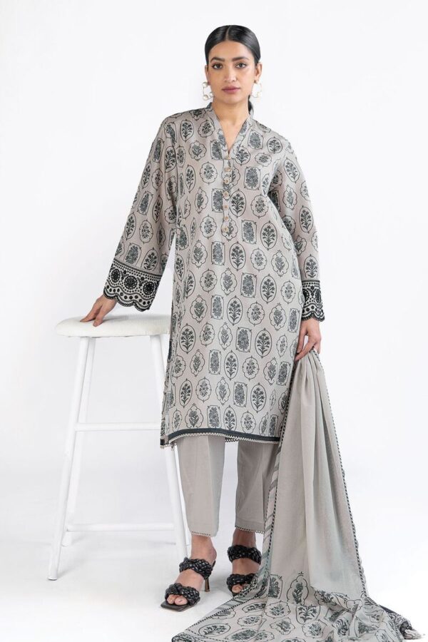 Khaadi printed embroidered lawn collection 2025 ] SKU: SS132B
