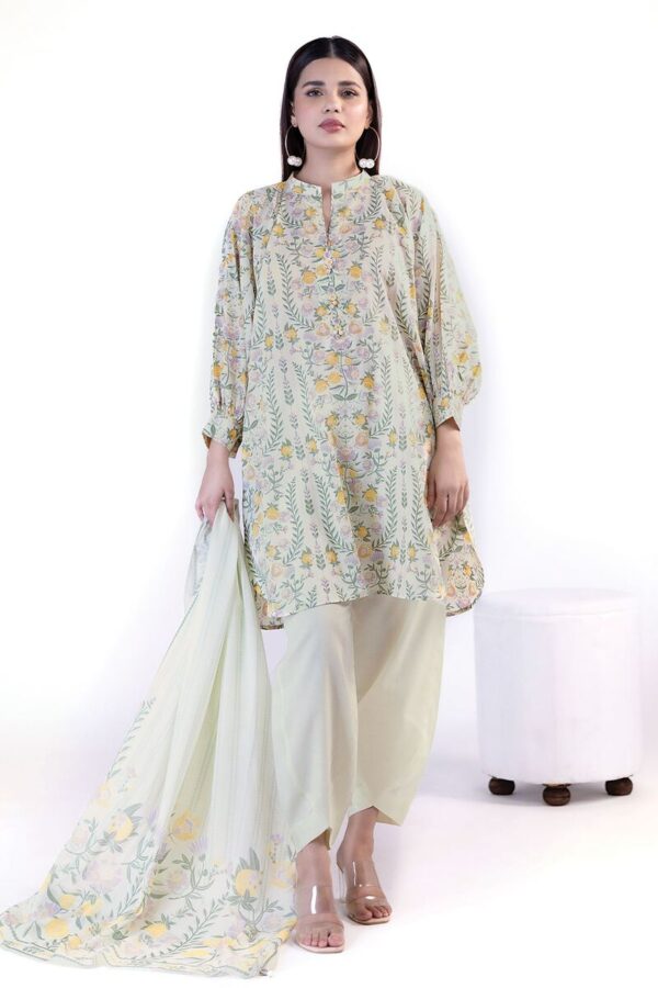 khaadi  printed lawn collection 2025 ] SKU: SS154B