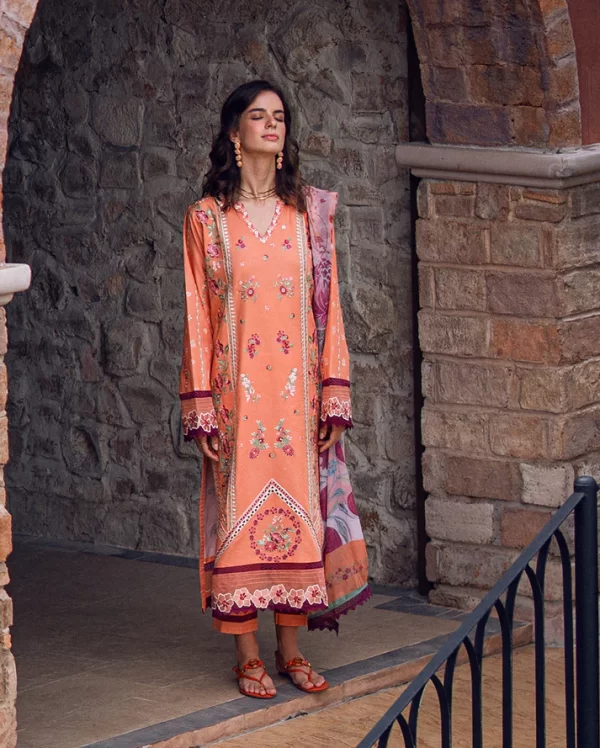 Roheenaz Summer Reverie Luxury Lawn collection 2025 – Orelia