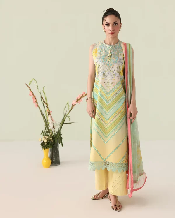 Roheezan Rosette lawn collection 2026 | SKU: SS25067B