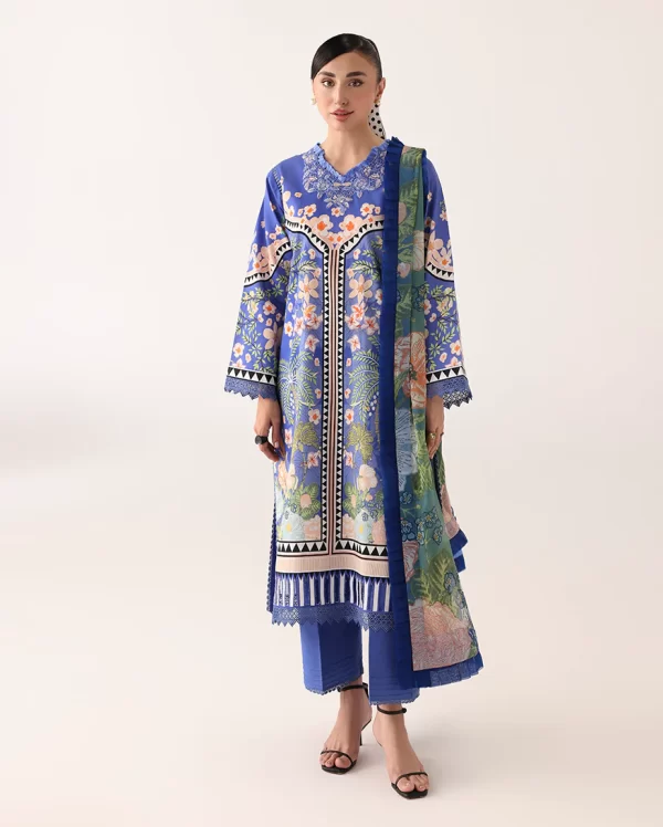 Roheezan Rosette lawn collection 2026 | SKU: SS25066A