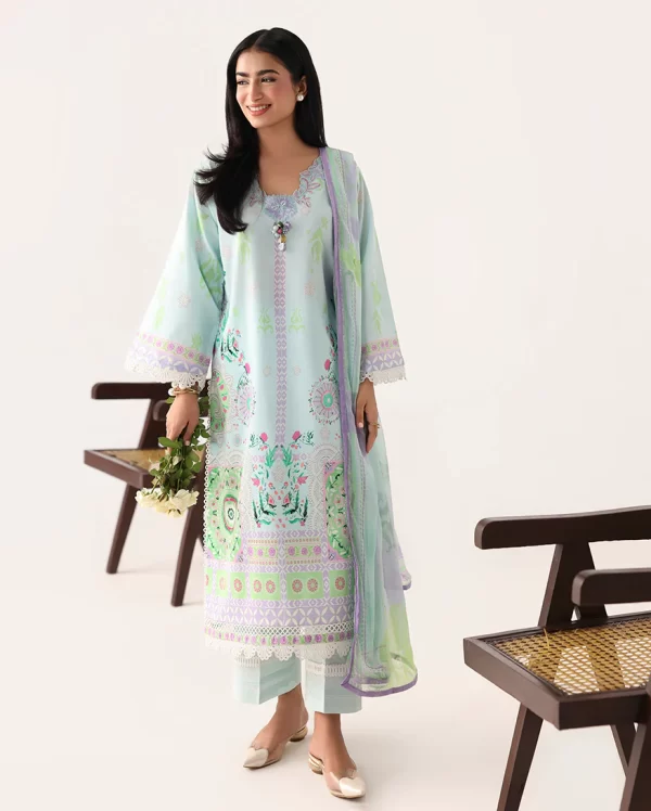 Roheezan Rosette lawn collection 2026 | SKU: SS25063B