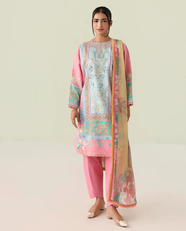 Roheezan Rosette lawn collection 2026 | SKU: SS25064A