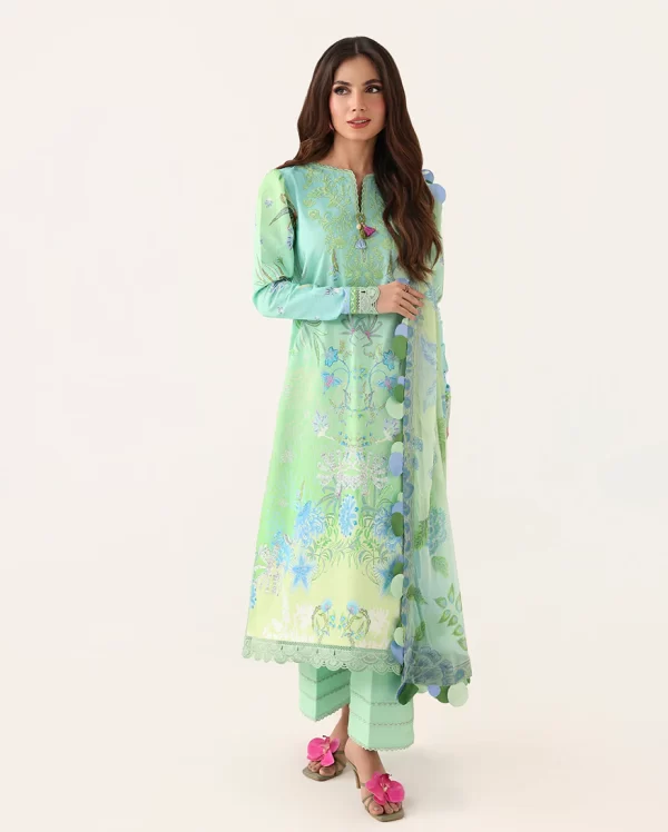 Roheezan Rosette lawn collection 2026 | SKU: SS25061B