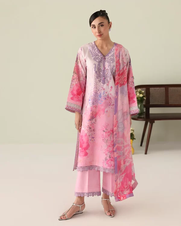 Roheezan Rosette lawn collection 2026 | SKU:SS25062A