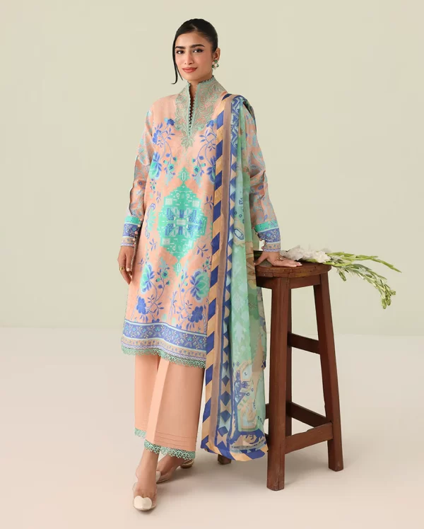 Roheezan Rosette lawn collection 2026 | SKU: SS25068B